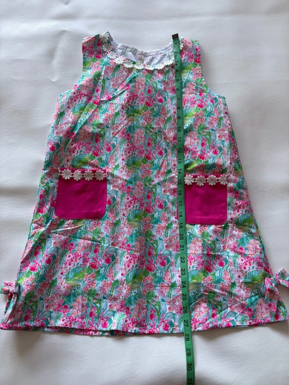 Lilly Inspired Girls’ Dress Sz 10-12 Floral Coastal Preppy - Picture 4 of 8